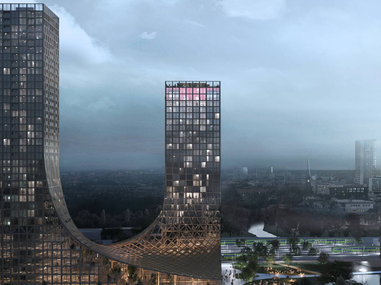 Gebouw dat in Eindhoven moet komen: Dutch Mountains (afbeelding: Studio Marco Vermeulen).