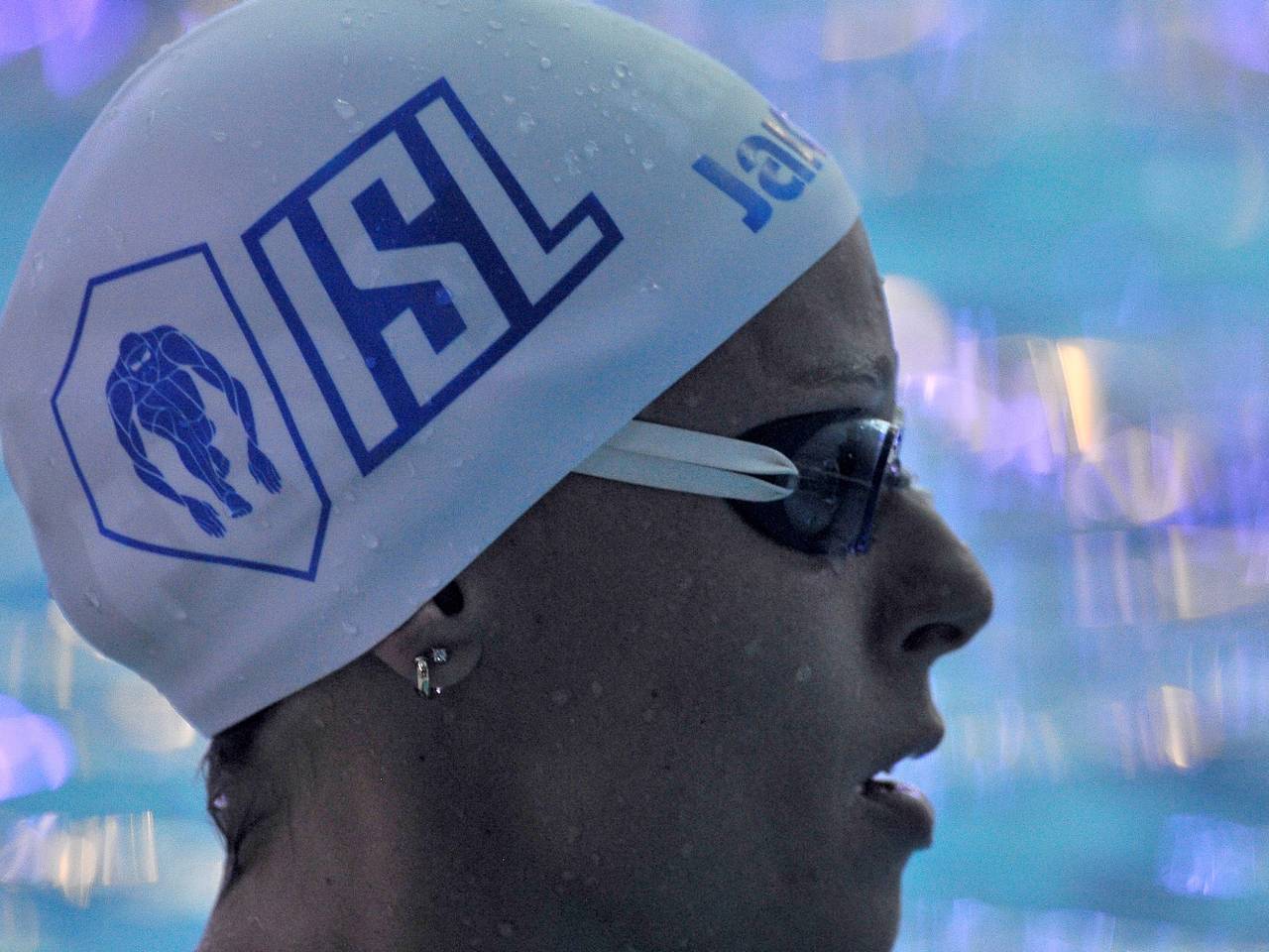 Federica Pellegrini bij de ISL in Napels (foto: ANP).