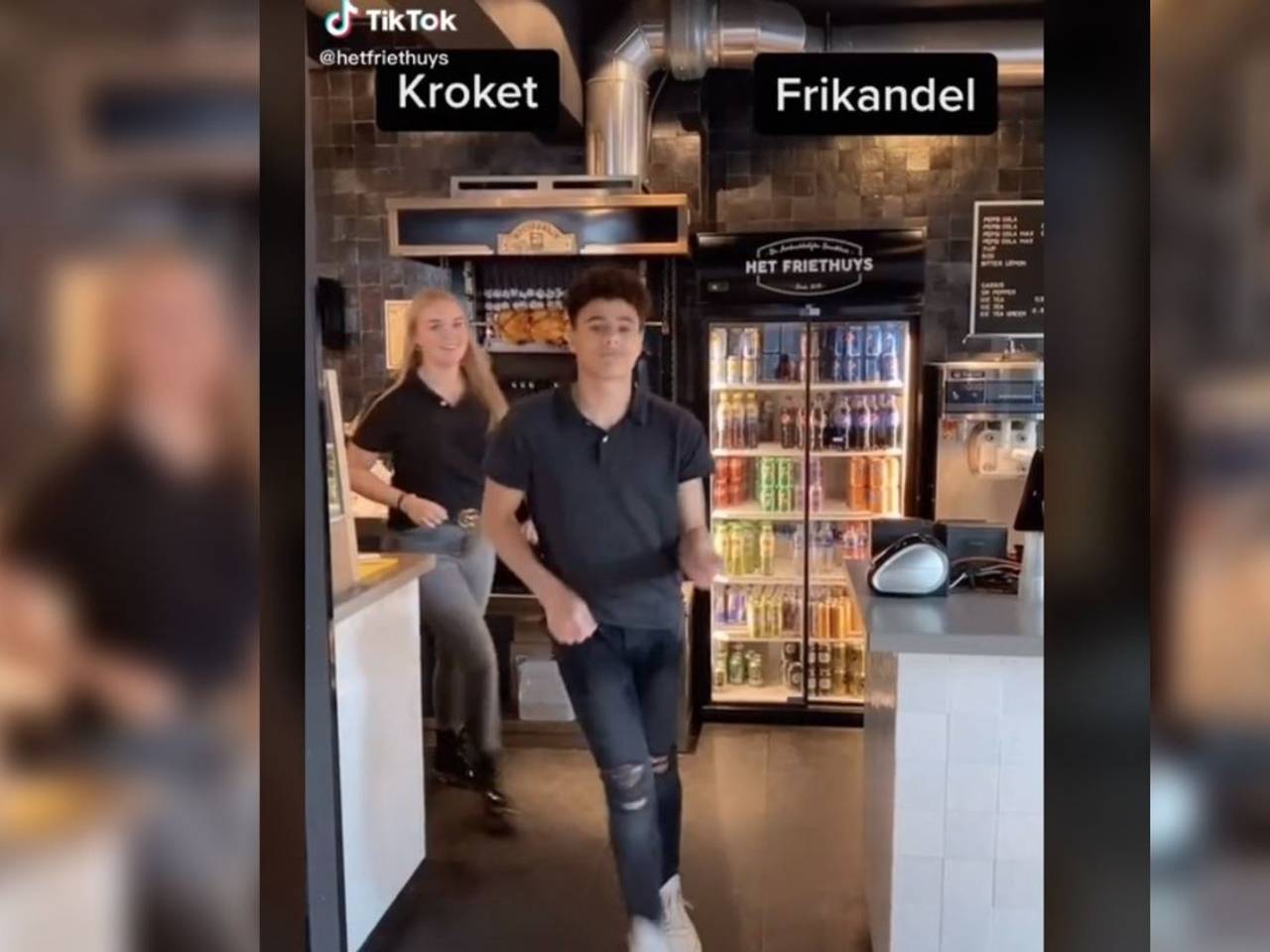 Kroket of frikandel? (foto: Friethuys Oss/TikTok)