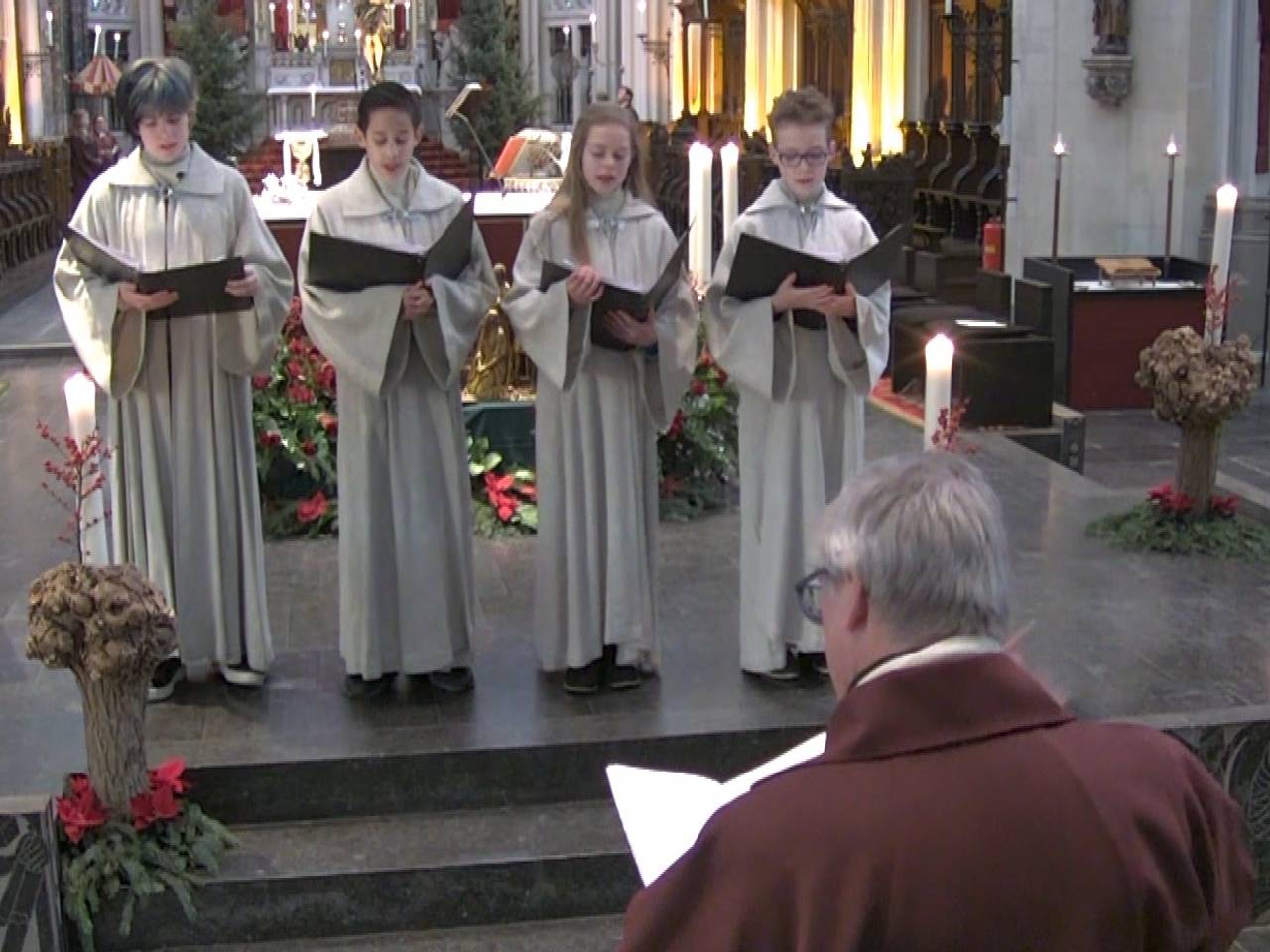 De hoogmis in de Sint-Jan.