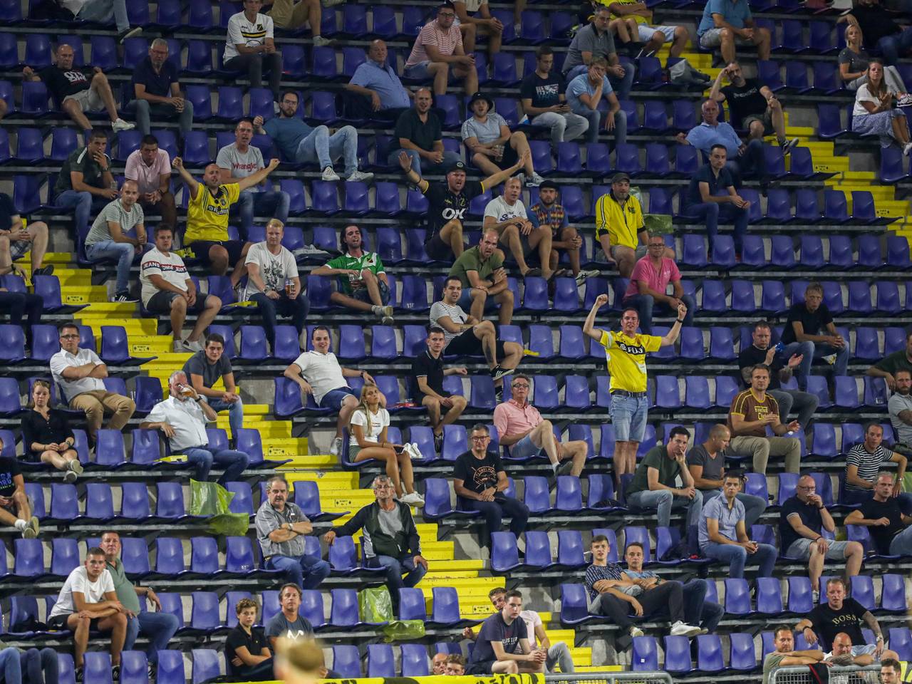 Eerder dit seizoen was er wel nog publiek bij de wedstrijd NAC - FC Den Bosch (Foto: OrangePictures)