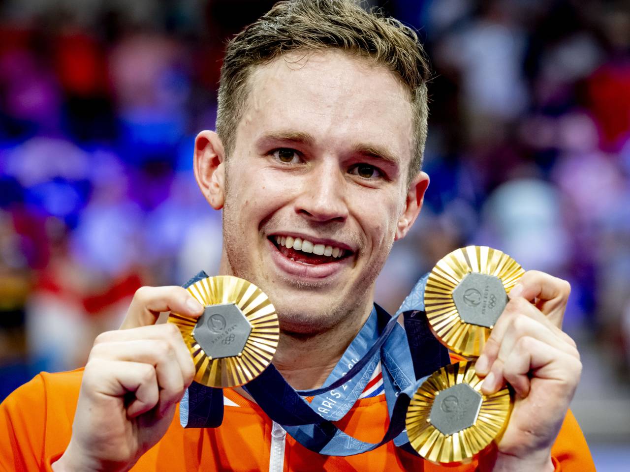 Drie keer goud in Parijs: de hattrick is compleet voor Harrie Lavreysen(archieffoto: ANP/Hollandse Hoogte).