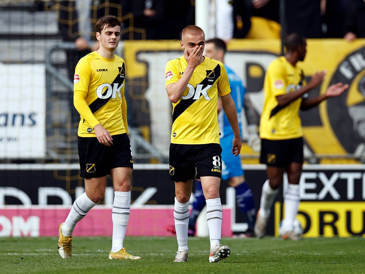 Teleurstelling bij NAC-spelers na de tegengoal