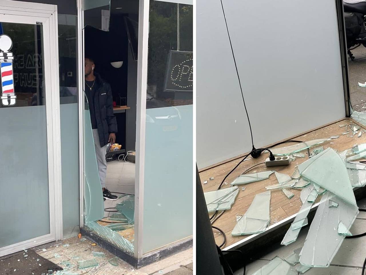 Onbekenden vernielden zaterdagnacht drie ruiten. 