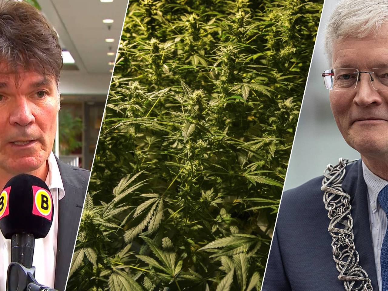 Burgemeesters Paul Depla van Breda en Theo Weterings van Tilburg (Foto: Omroep Brabant/ANP).