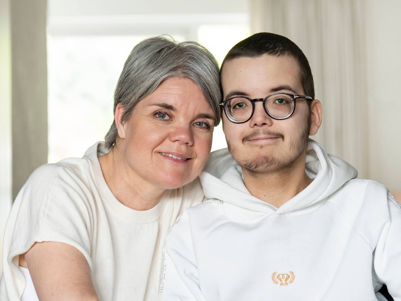 Monique en haar zoon Jop (eigen foto).