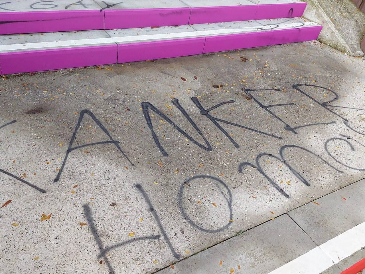 Regenboogtrap beklad (Foto: Gerno Haas)