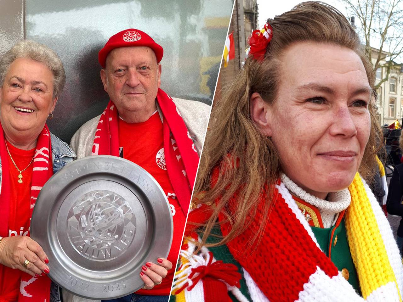 Moeder Stien, vader Bert en hartsvriendin Diana (foto: privéarchief).