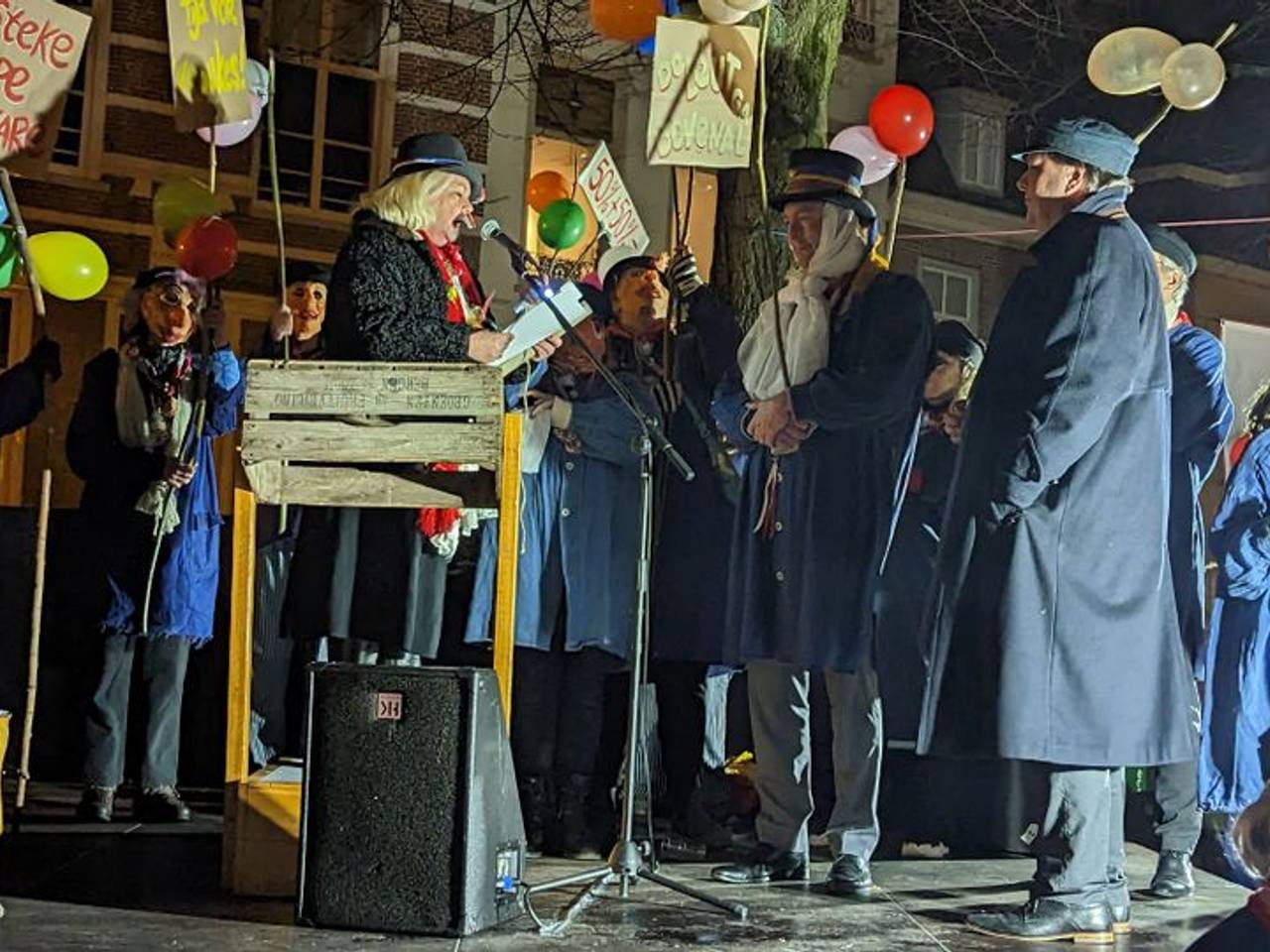 Ludiek protest met een serieuze ondertoon