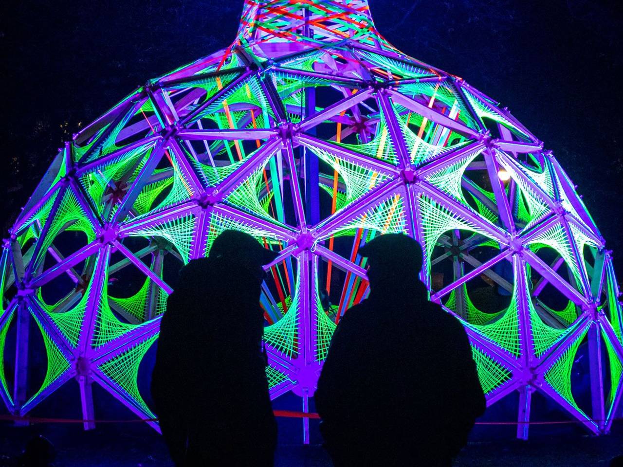 Eén van de kunstwerken van GLOW 2023 (foto: GLOW).