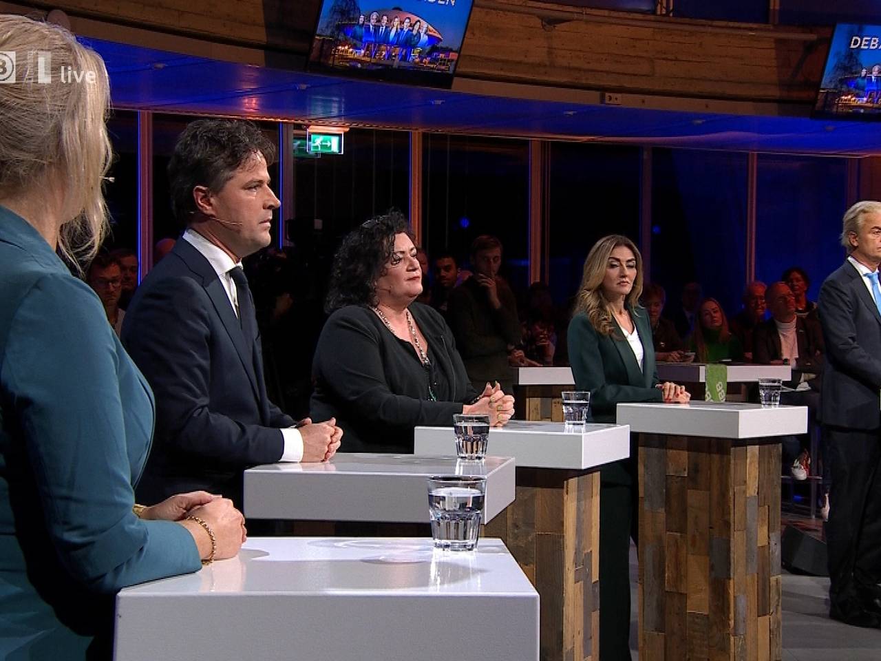 De lijsttrekkers in het Debat van het Zuiden.