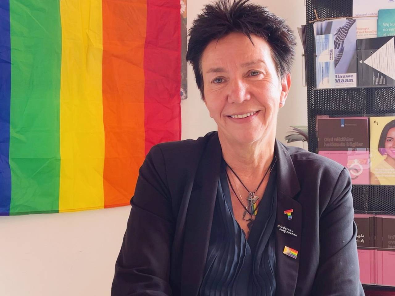 Anne Marie is voorzitter van het COC Tilburg-Breda (foto: Ista van Galen).