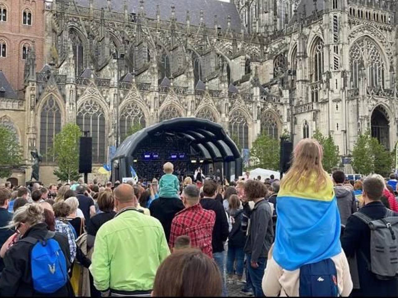 De eerste Oekraïne bijeenkomst in 2022 in Den Bosch. (foto: Karel Burger Dirven)