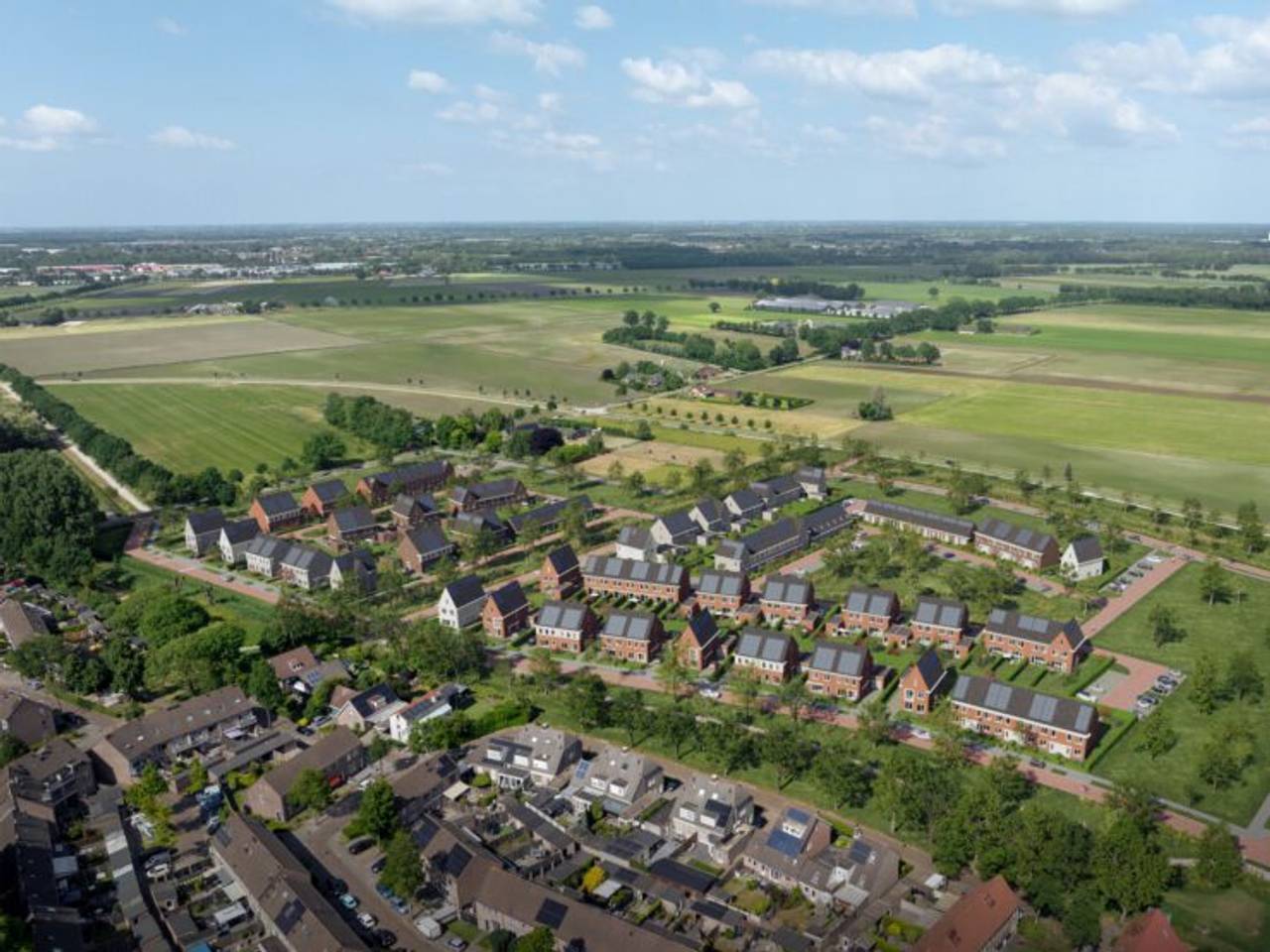 Nieuwbouwwijk Tussen de Leijen (foto: KIN Makelaars/Omroep Tilburg).