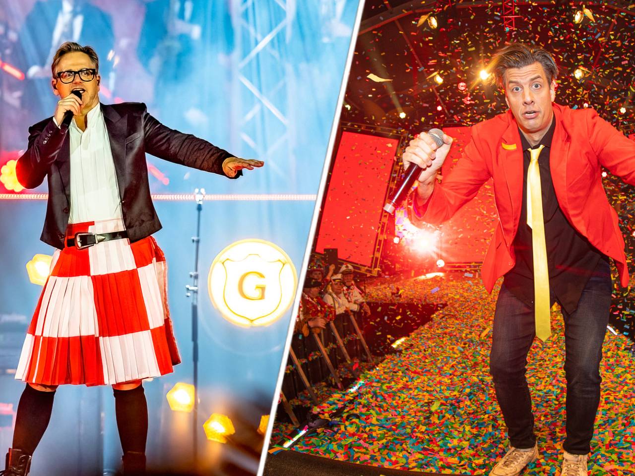 Blijft Guus Meeuwis op de troon of wordt hij daar na jaren vanaf gestoten? (foto's: Marcel van Dorst/Leon van der Spank).