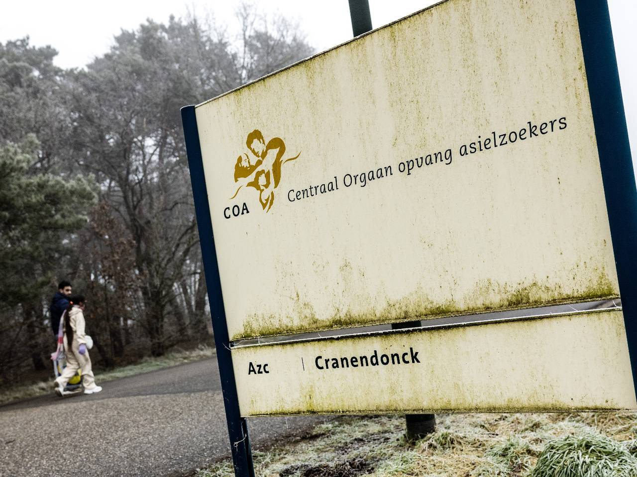 Het asielzoekerscentrum in Budel (foto: ANP).