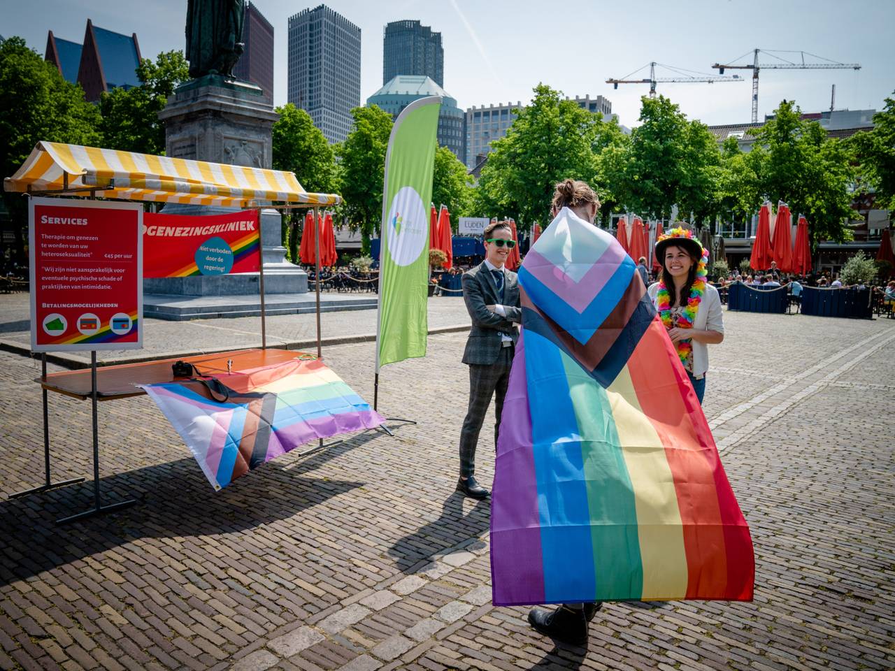 Een eerder protest tegen homogenezing (foto: ANP/ Bart Maat).
