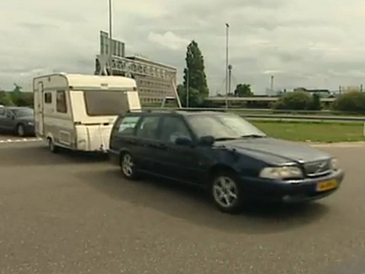 Veel caravans waren te zwaar beladen. (Archieffoto)