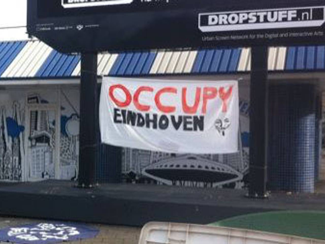 Occupy protest in Eindhoven.
