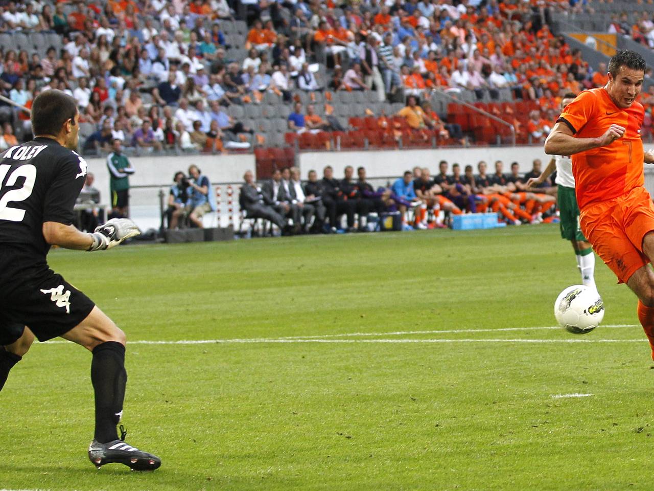 Van Persie in Oranjetenue (foto: ANP)