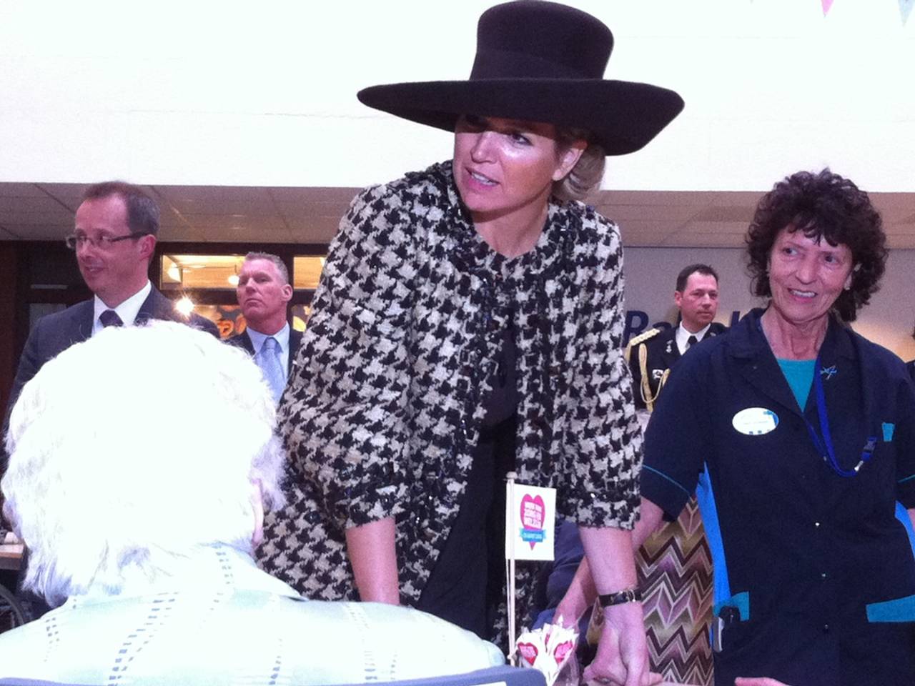 Koningin Máxima op bezoek bij zorginstelling Avoord in Etten-Leur