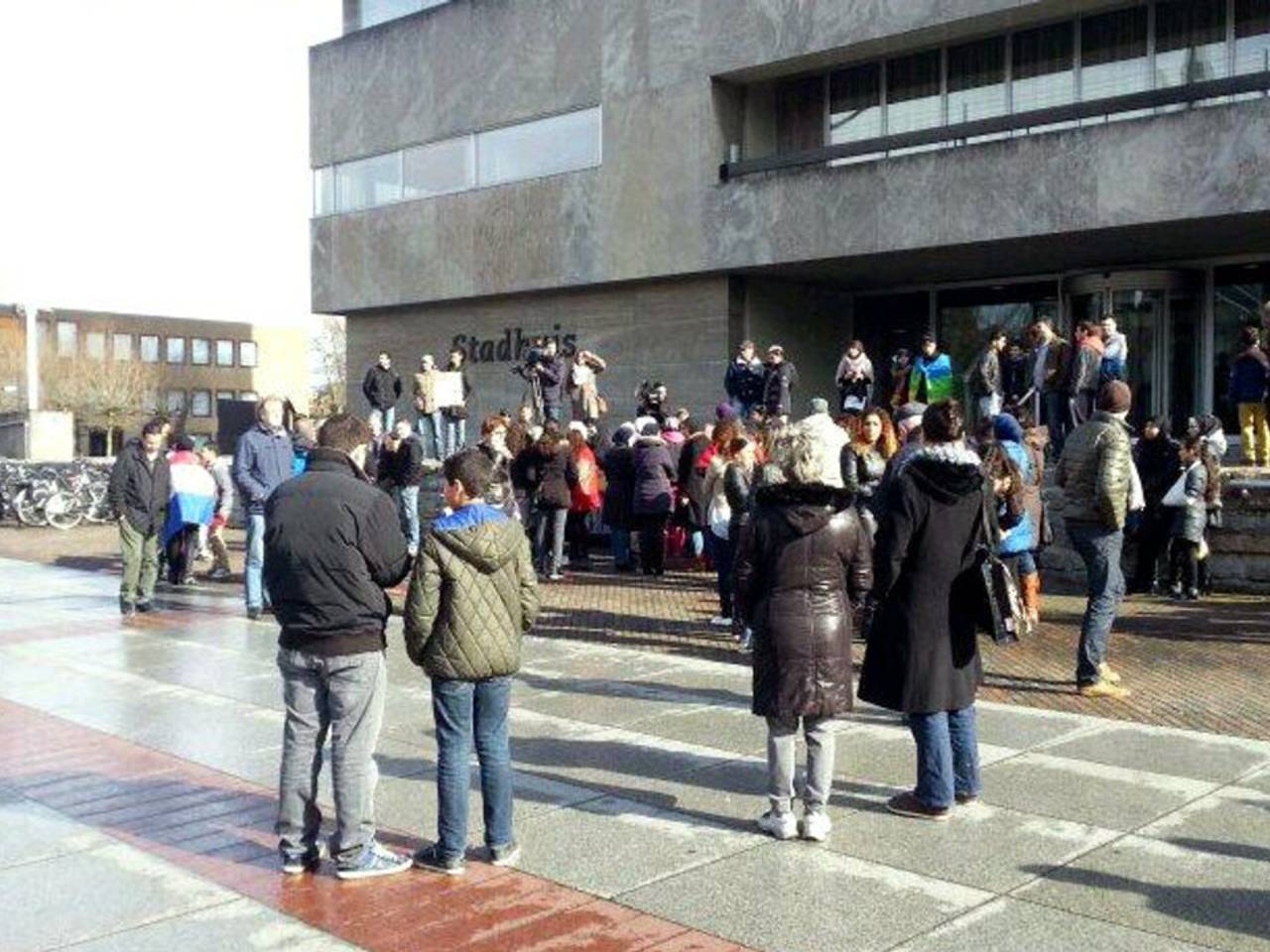 Zo'n honderd man bij demonstratie tegen Wilders in Eindhoven