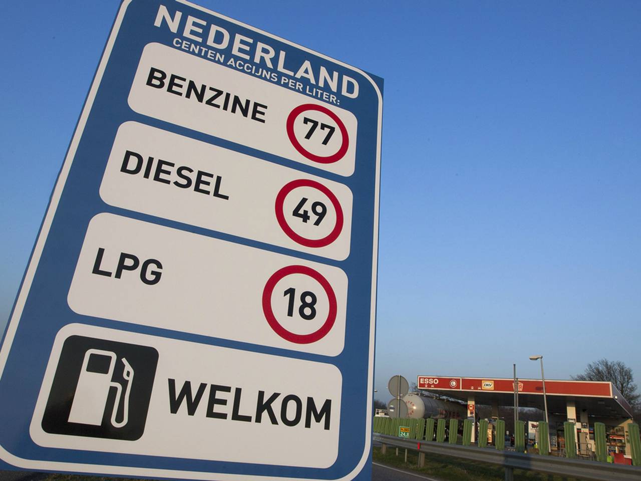 Het nieuwe verkeersbord.