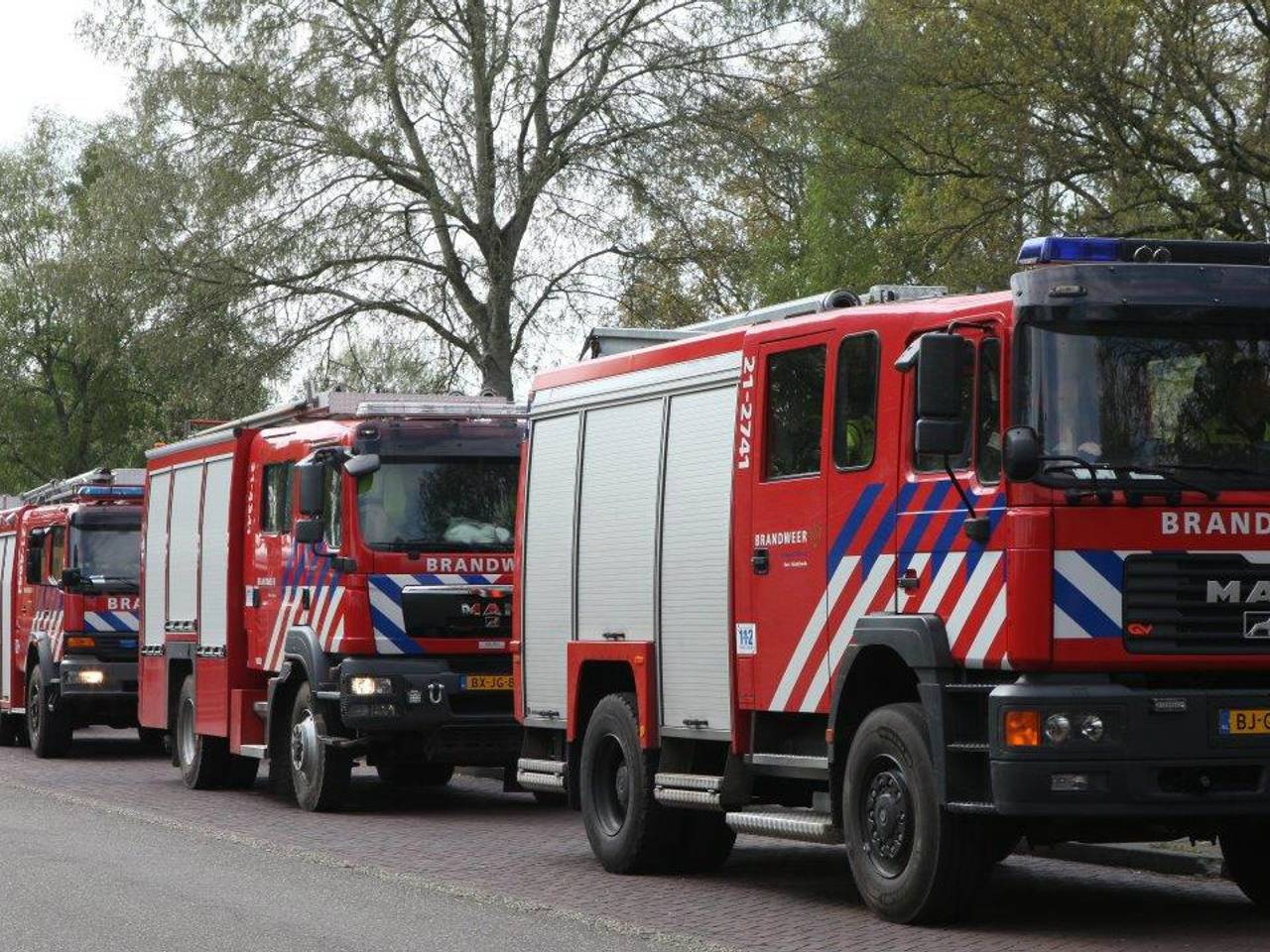 Brandweer Brabant helpt bij blussen Veluwe