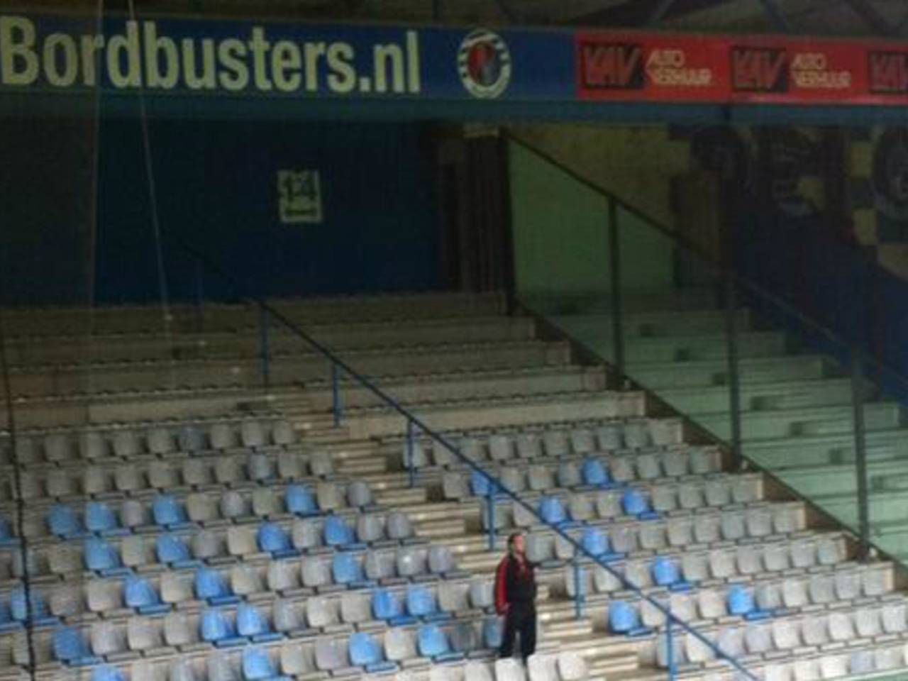 De enige supporter in uitvak