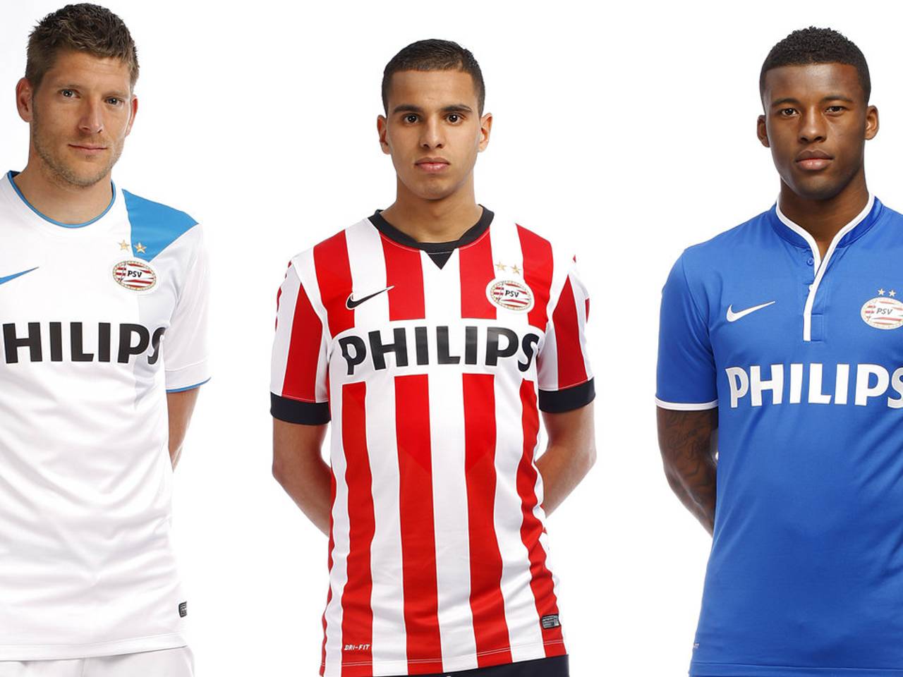 De nieuwe shirts van PSV