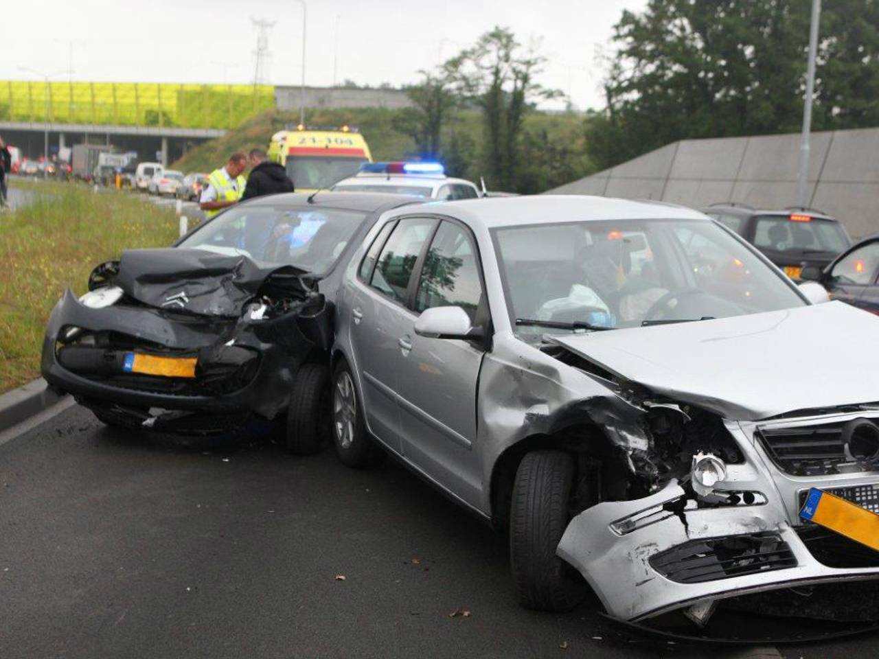 Ongeluk Rosmalen (Foto: Bart Meesters)