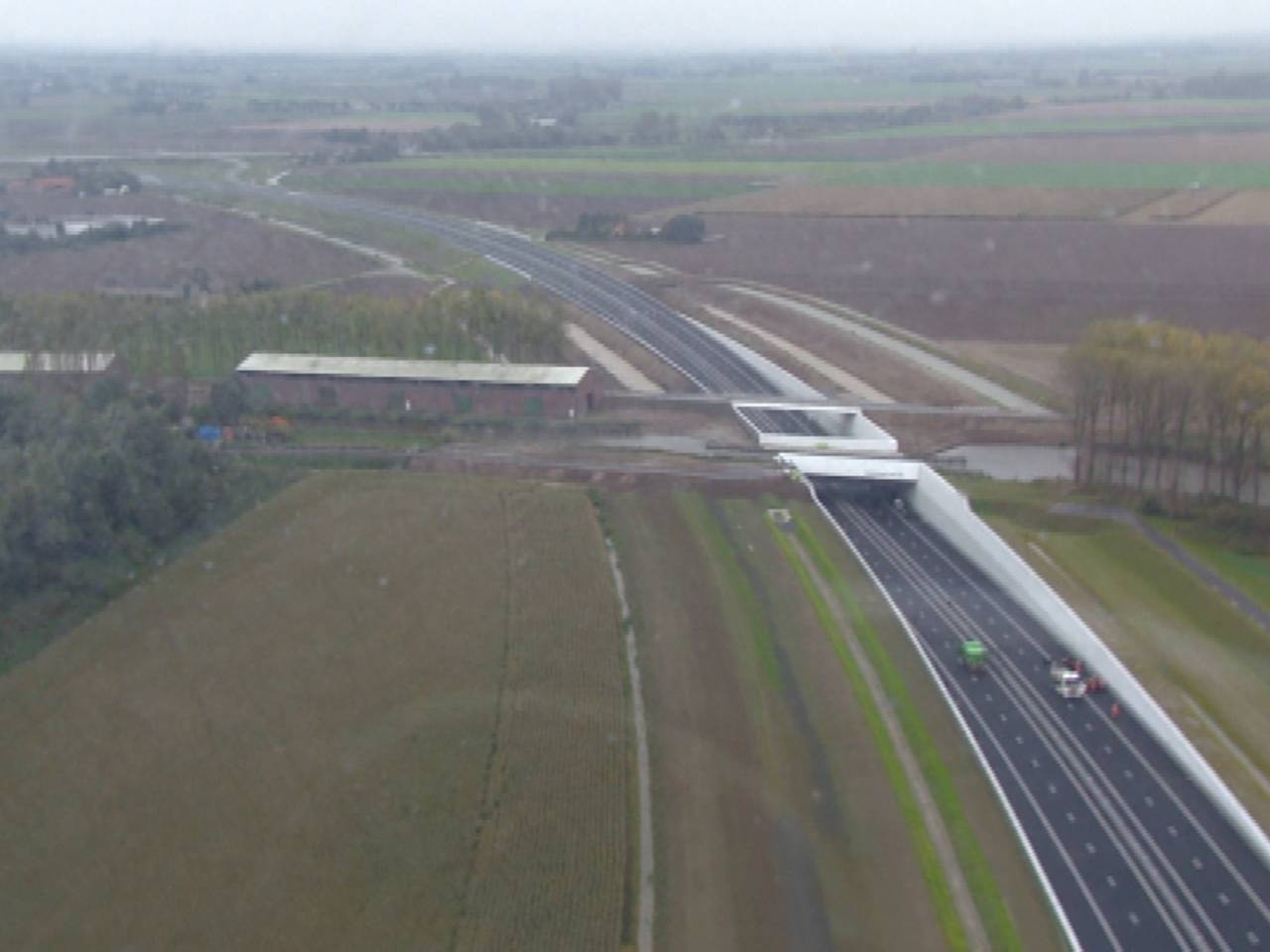 De A4 bij Steenbergen.
