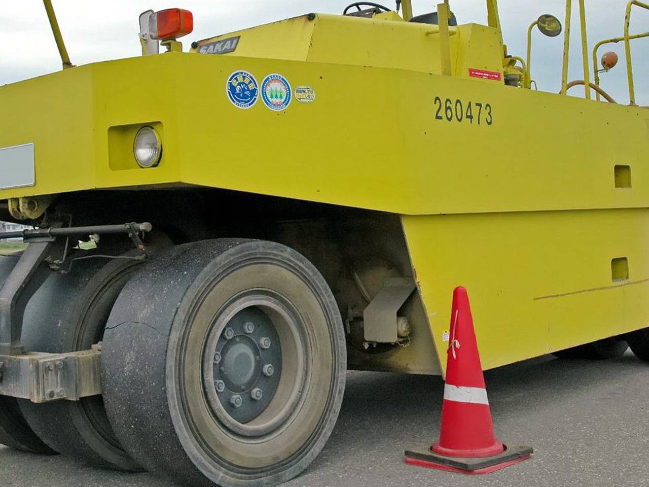 Archieffoto van een bandenwals