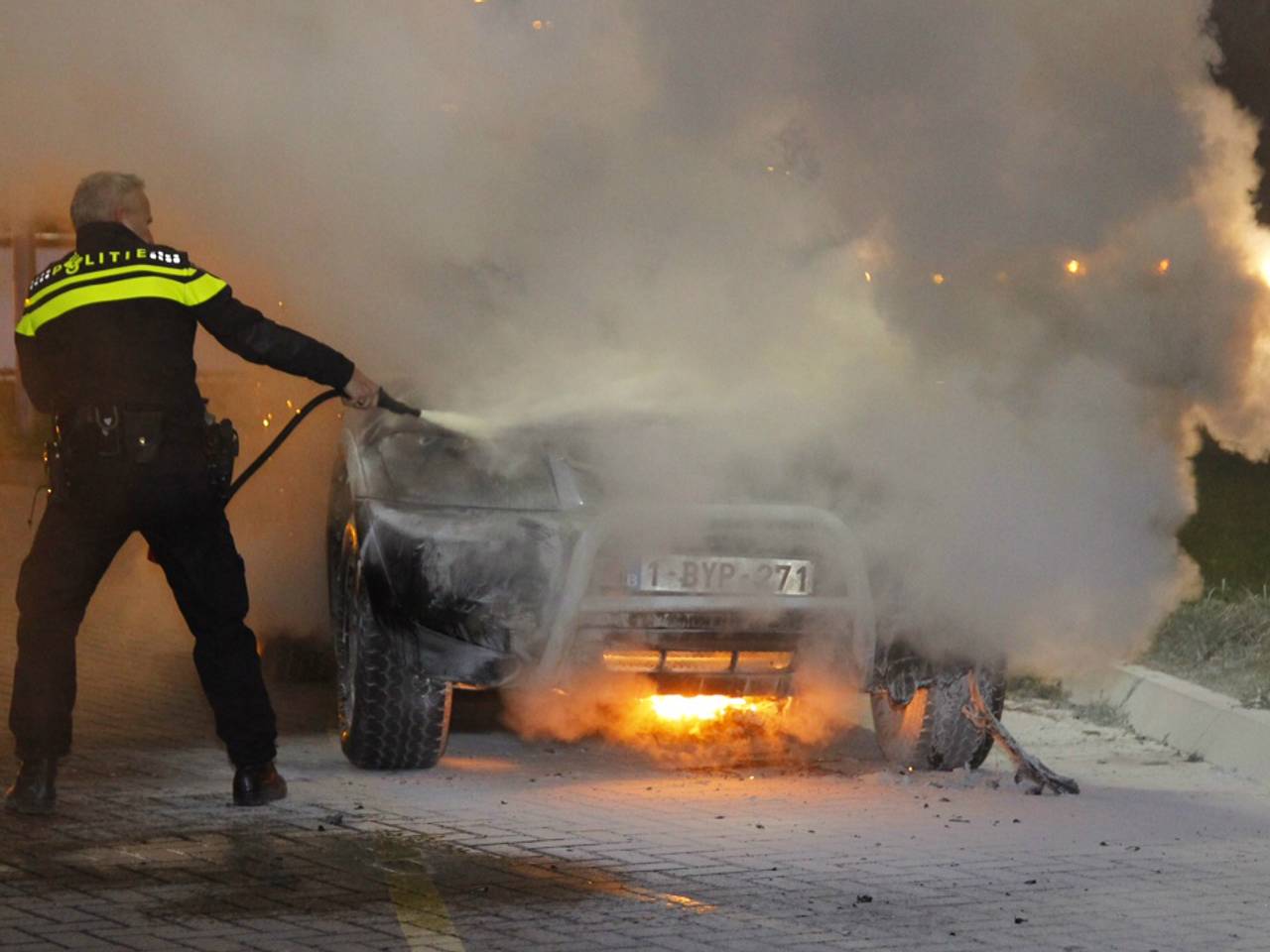 De politie wist erger te voorkomen. (foto: Marcel van Dorst/SQ Vision Mediaprodukties)