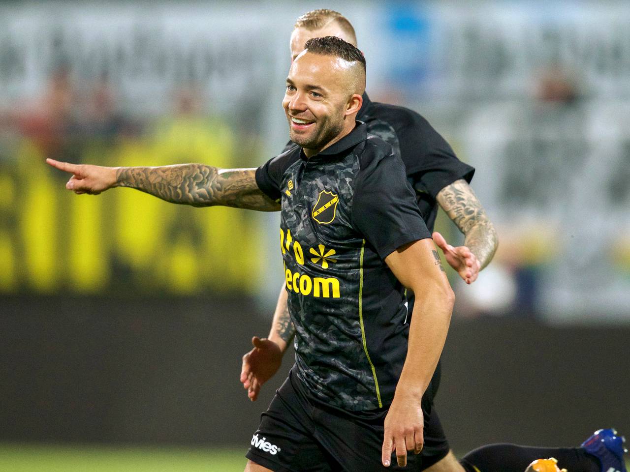 Demy de Zeeuw na zijn treffer (foto: VI Images)