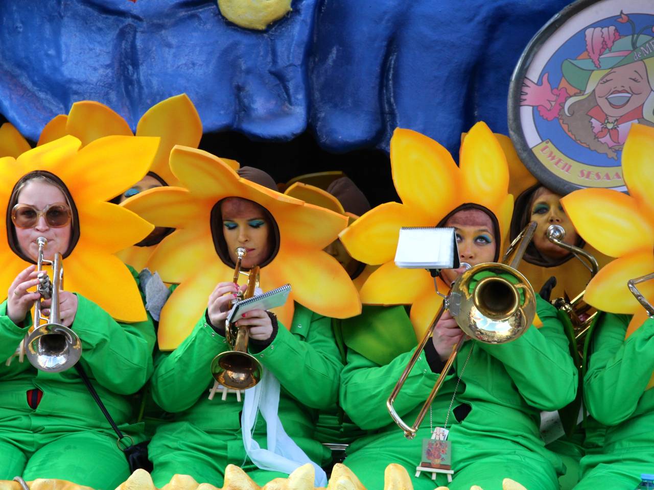 De zonnebloemen van Van Gogh (foto's: Lobke Kapteijns). 