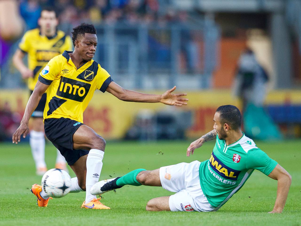 Divine Naah van NAC in actie (Foto: VI Images)