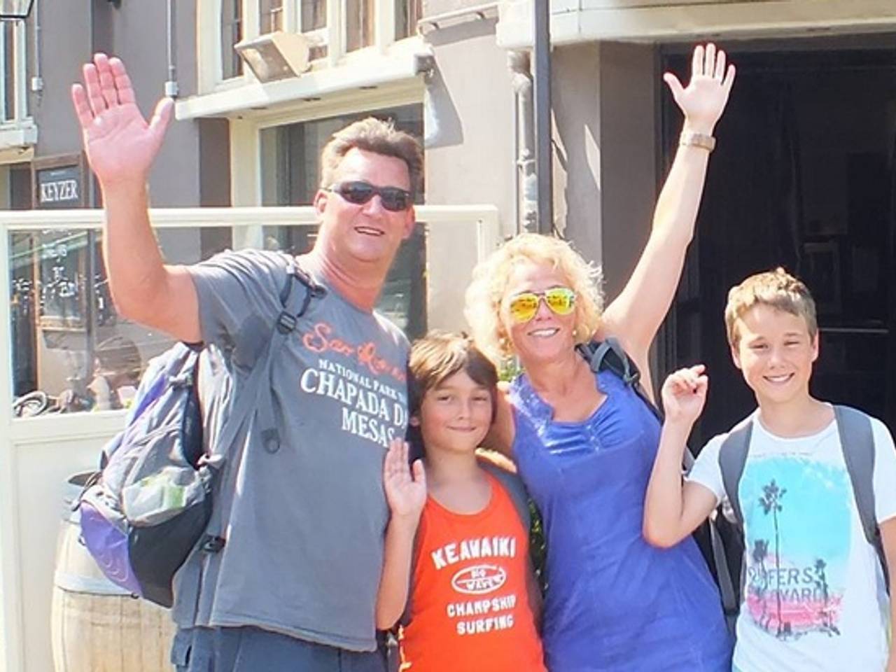 Bas van der Zwalm en zijn gezin