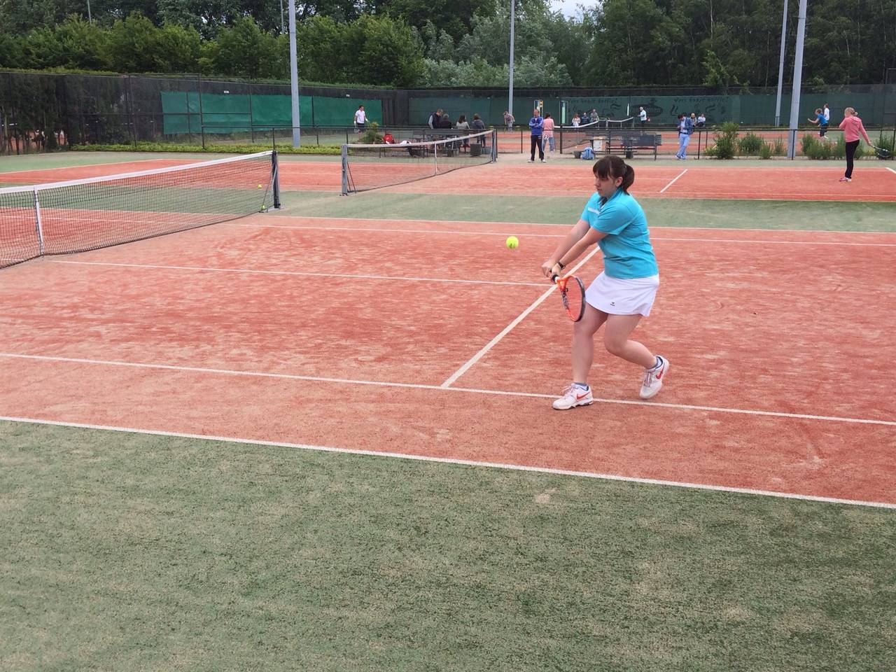 Sporten tijdens Super-G in Den Bosch