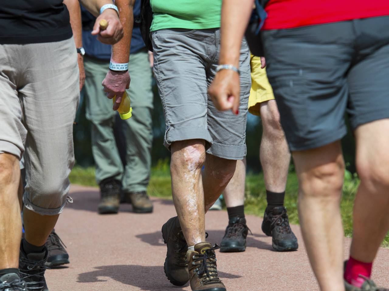 De sfeer is goed bij de Vierdaagse in Nijmegen.