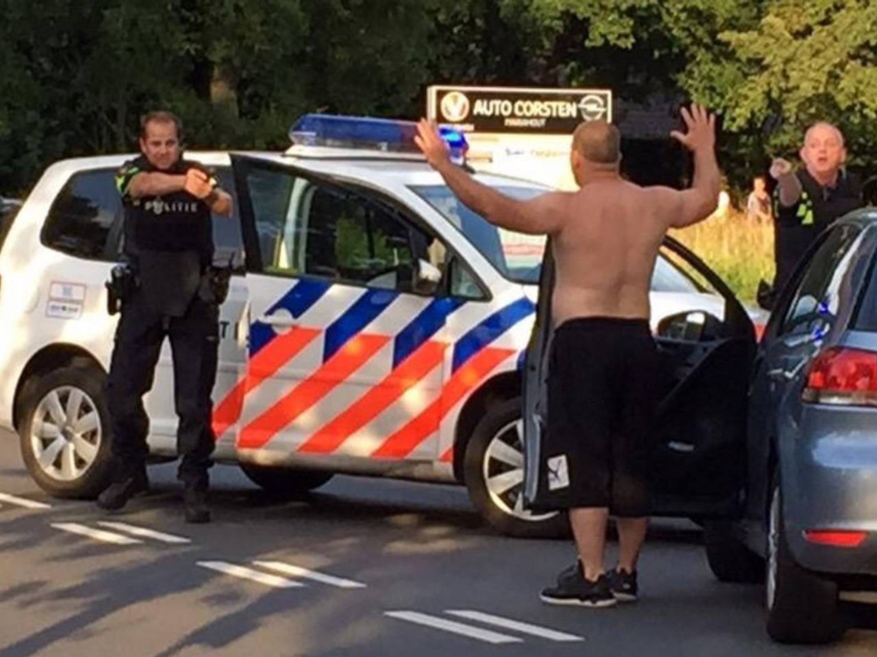 Spectaculaire foto arrestatie
