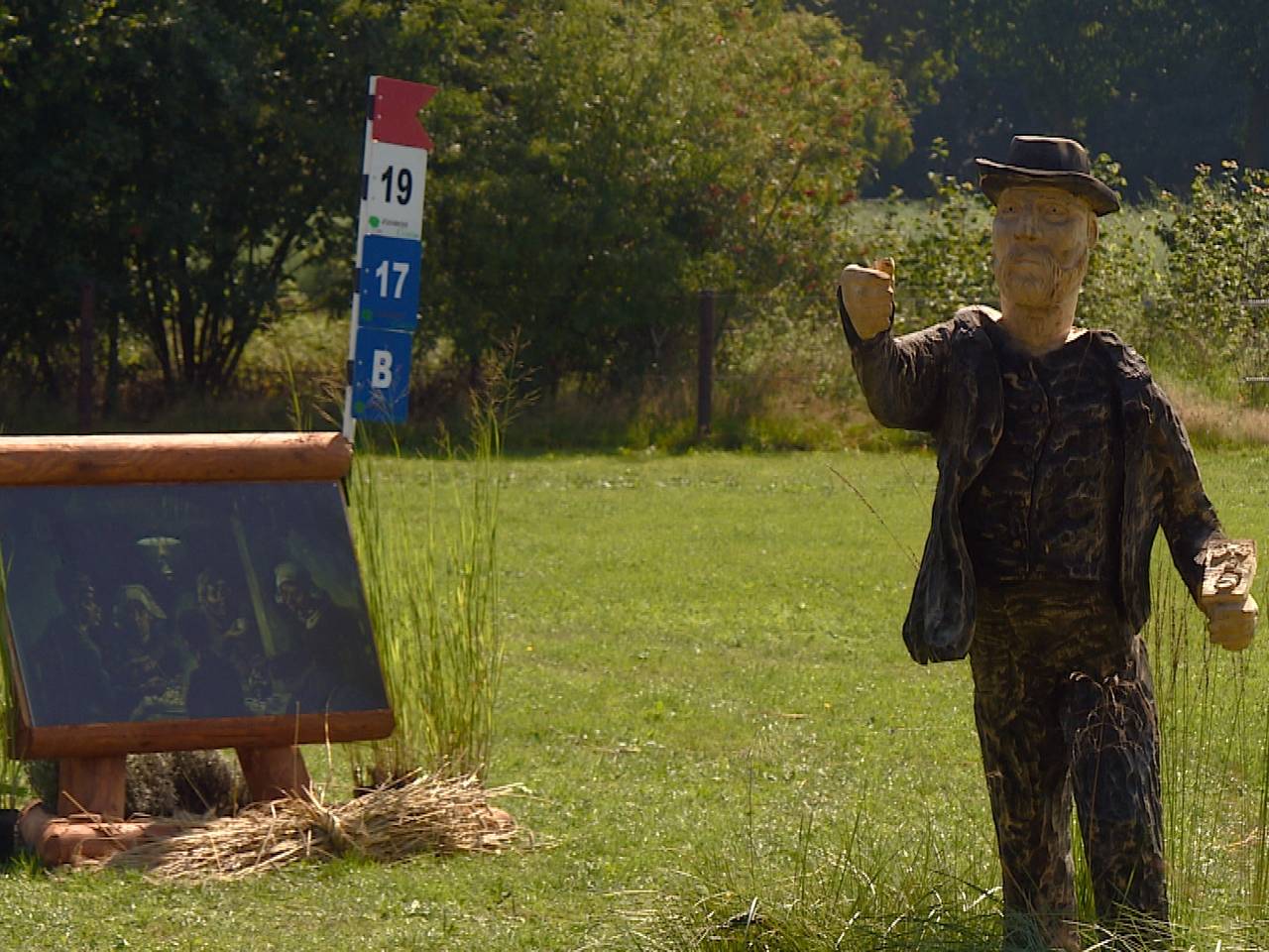 Vincent van Gogh kijkt van heel dichtbij toe tijdens Outdoor Helvoirt