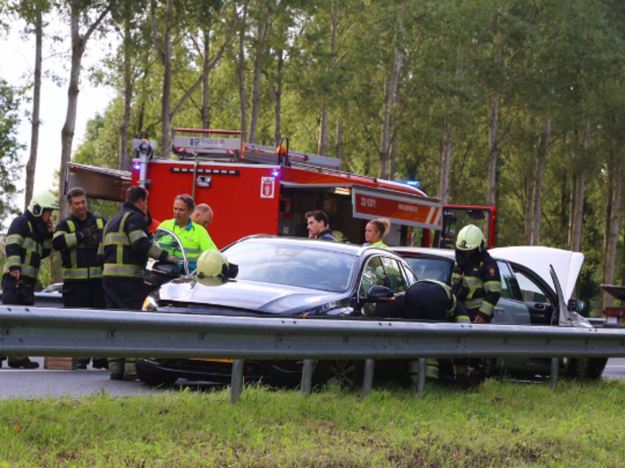 Aanrijding op de A2 (foto: Sander van Gils / SQ Vision)