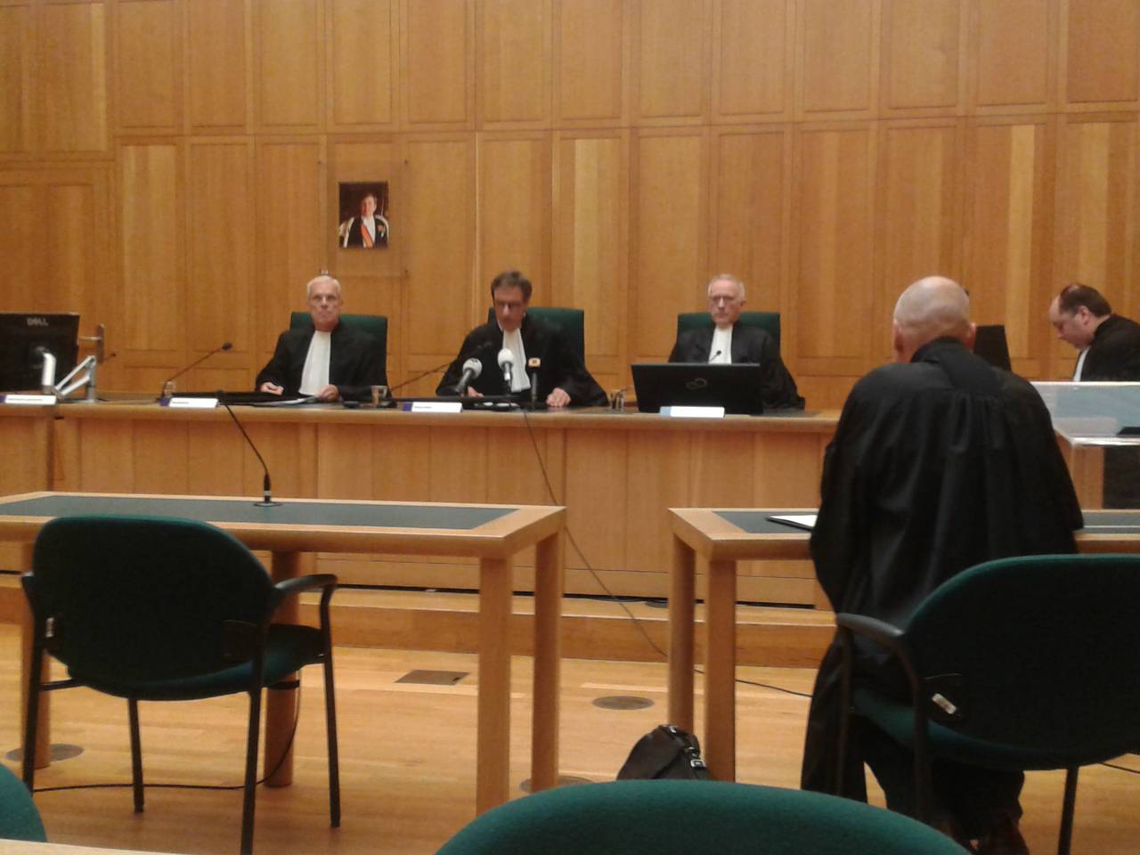 De rechtszaal in Den Bosch 