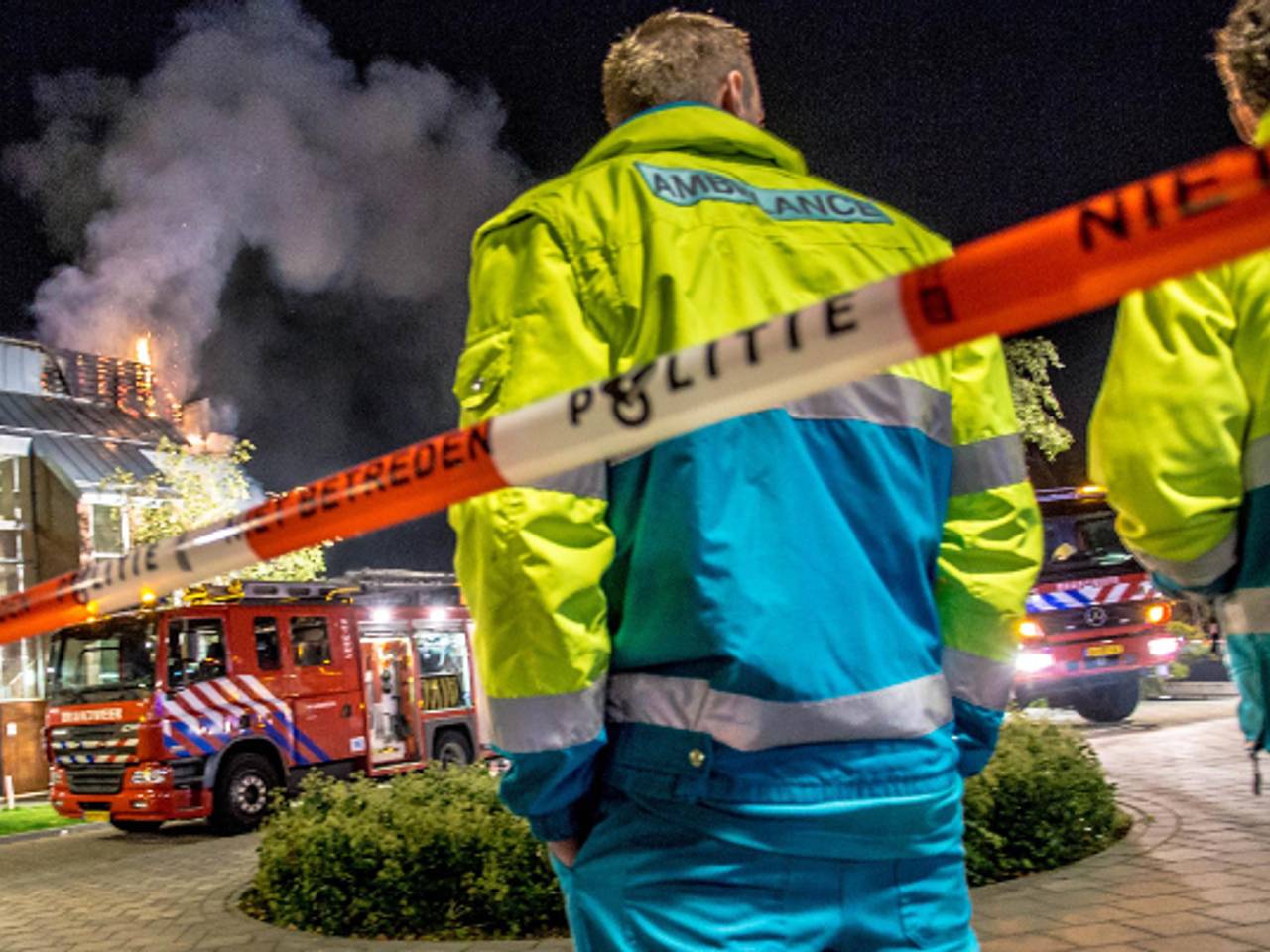 Brand in flat Helmond (foto: Rob Engelaar / Infocus Media)