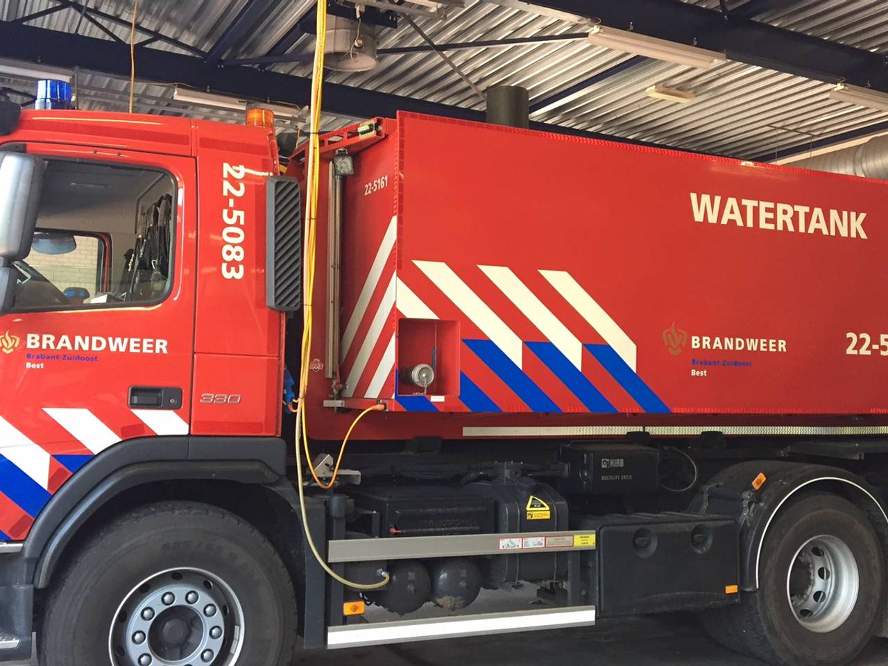 De brandweer is klaar voor code rood