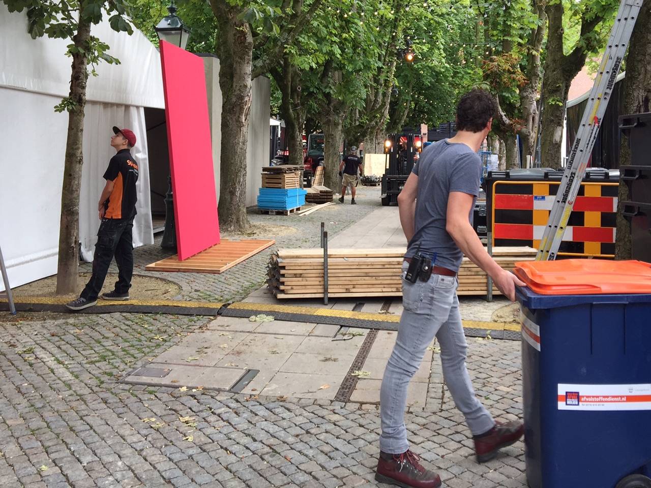 De opbouw van Boulevard is in volle gang, op de Parade in Den Bosch