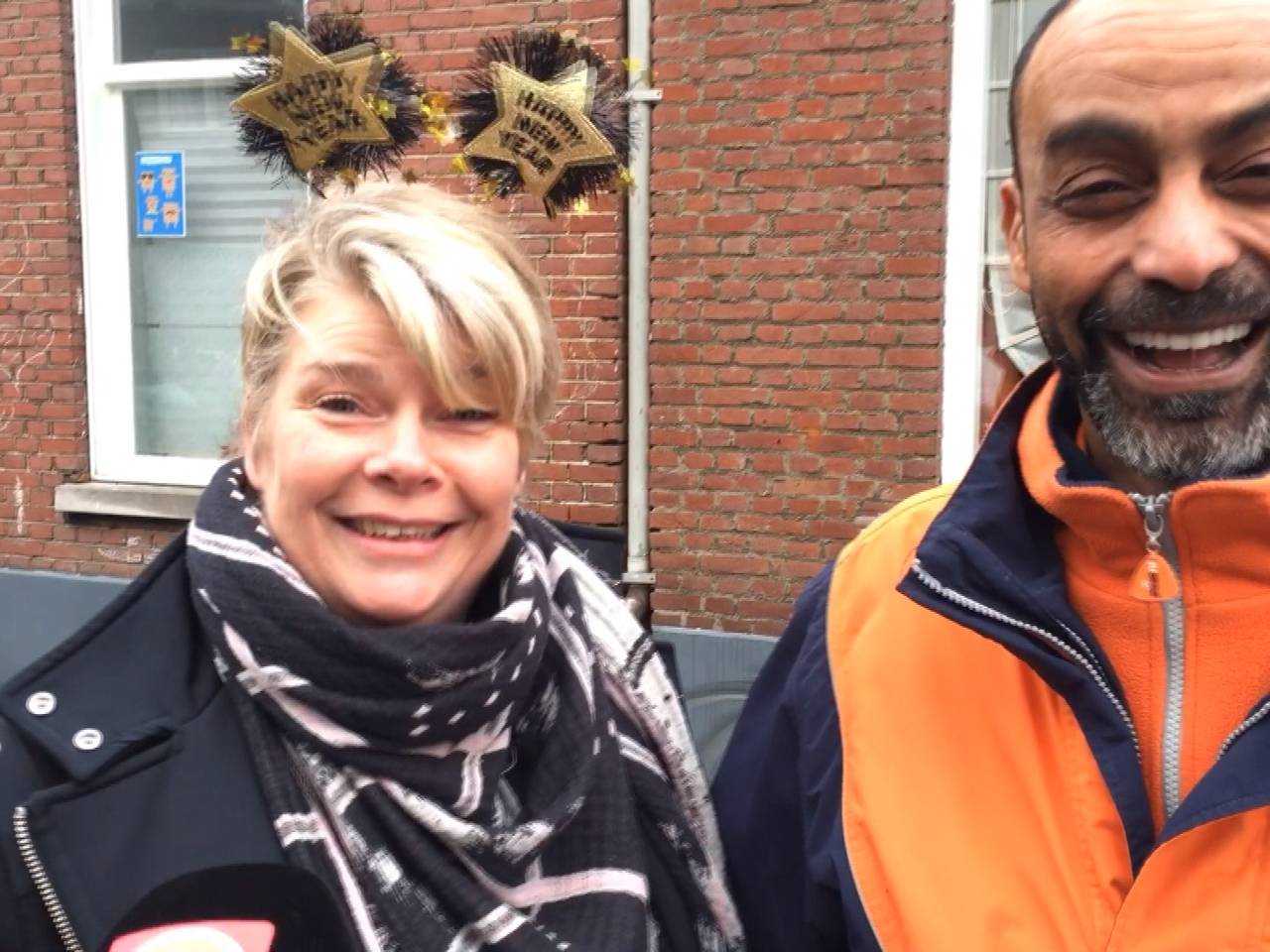 Saïd werd verrast door Anja Ligtenberg en haar buren aan de Voorterweg