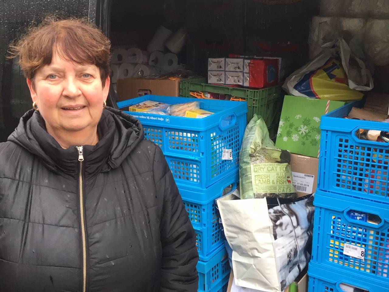 Adrienne Verschuren is trots op het resulaat van de inzameling