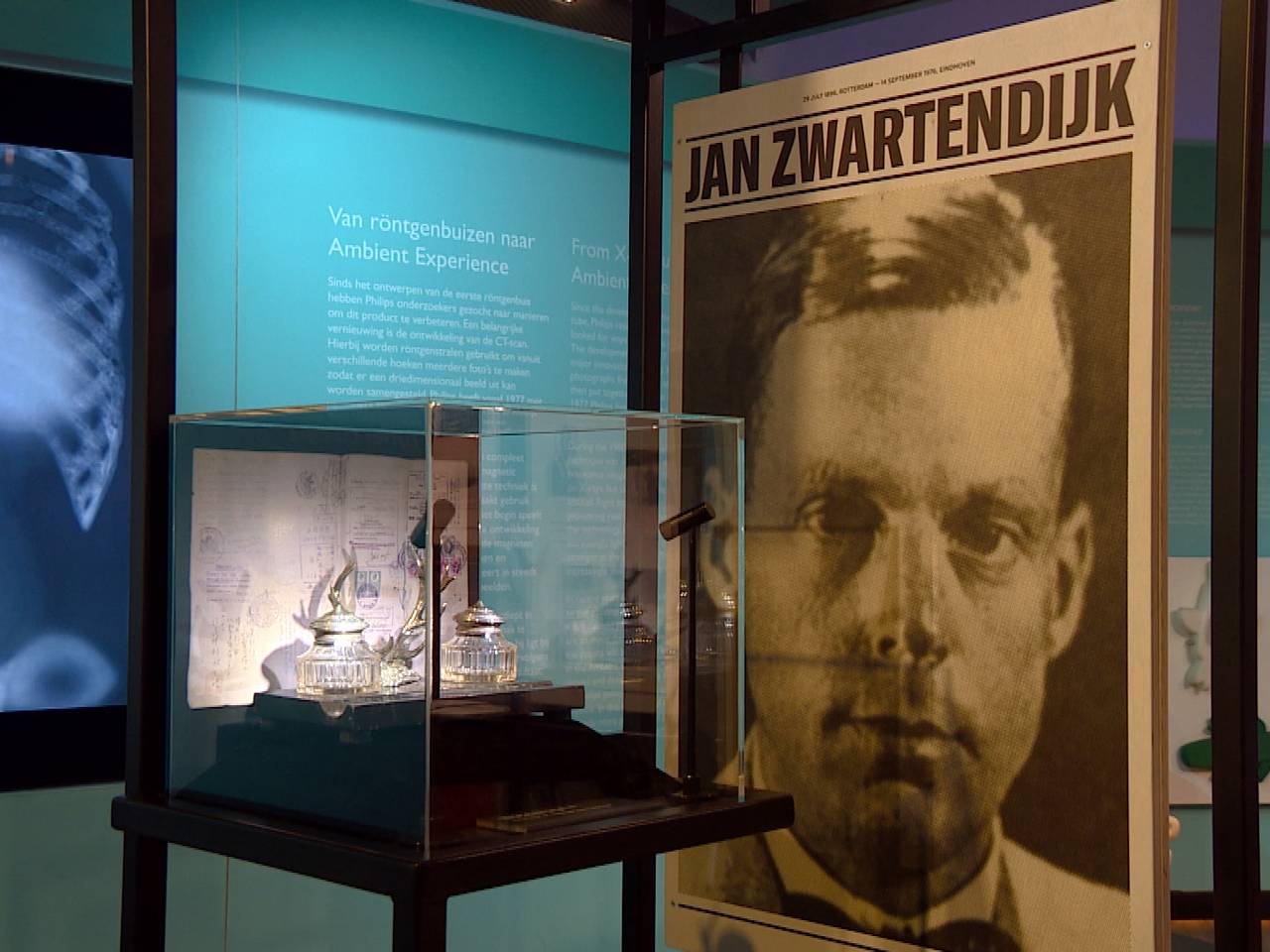 Jan Zwartendijk in het Philips Museum